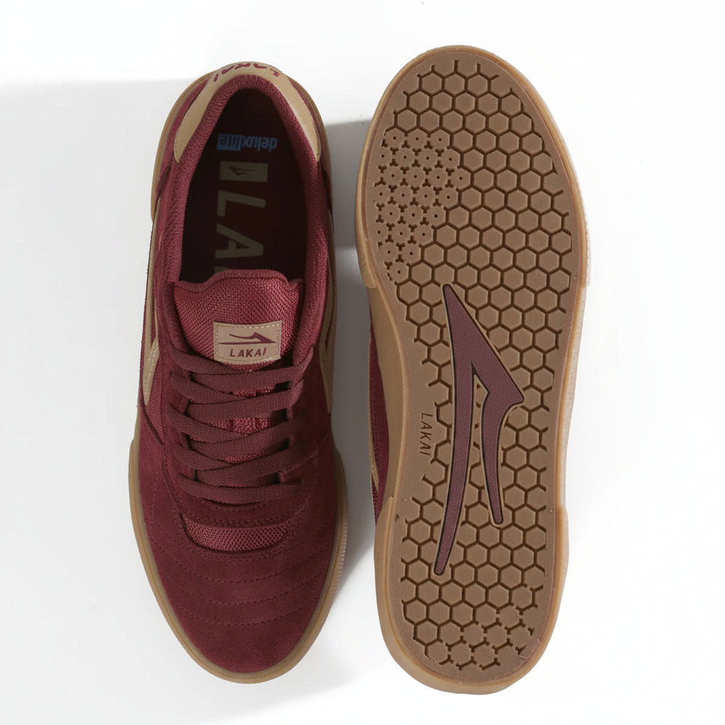 LAKAI - CAMBRIDGE BURGUNDY SUEDE