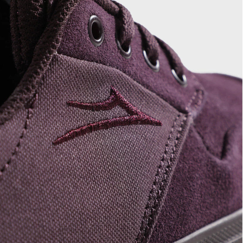 LAKAI - RILEY 3 BLACK CHERRY SUEDE